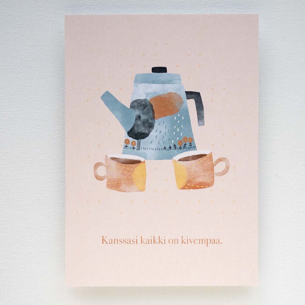Kahvia kanssa | Postikortti